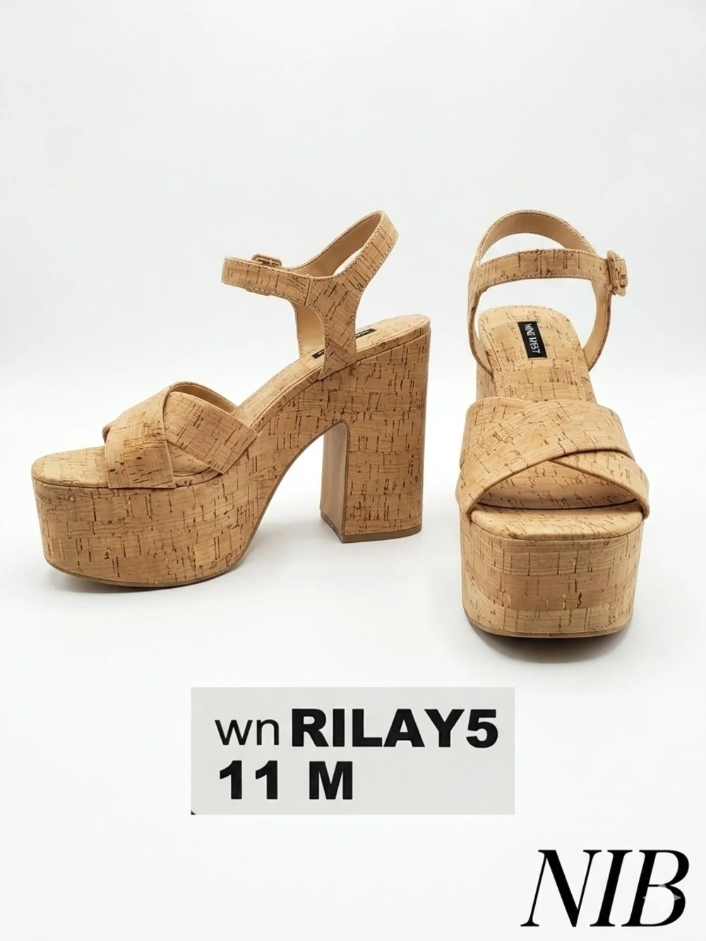 Nine West Cork Platform Sandals - Rilay5 - Size 11 M - NIB